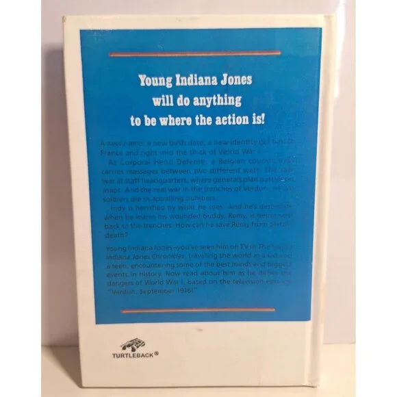 The Young Indiana Jones Chronicles Book Field Of Death Les Martin Library - Picture 3 of 9